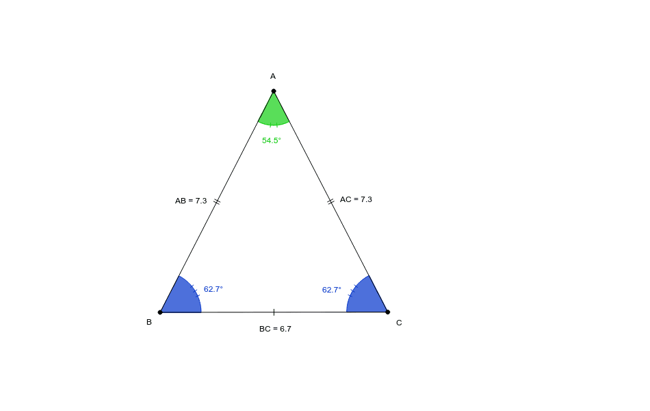 Isosceles Triangle GeoGebra