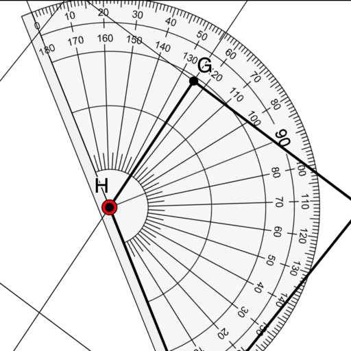 Measuring Angles With a Protractor GeoGebra