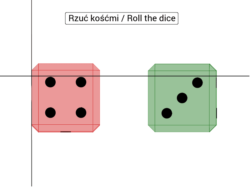 Rzut kostkami / Roll the dice的副本 GeoGebra