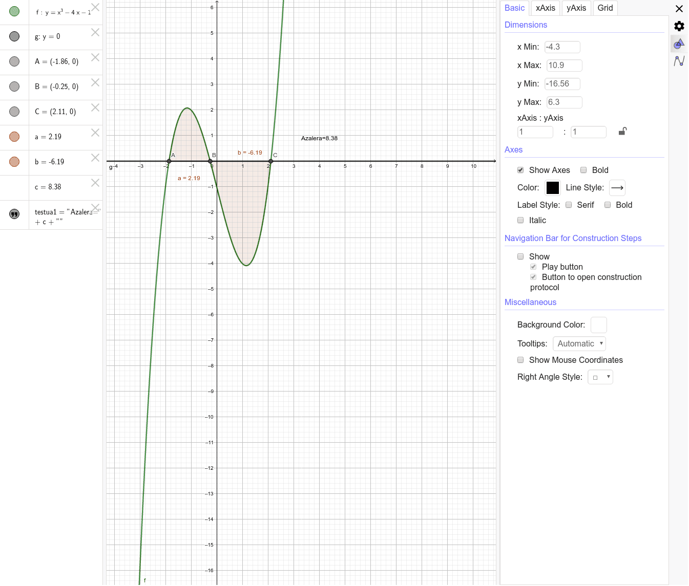 GeoGebra Applet