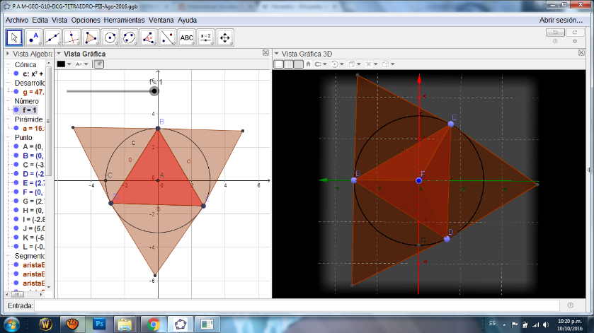 P.A.M-AR-GEOGEBRA-SOLIDOS DE PLATON-TETRAEDRO-DESARROLLO