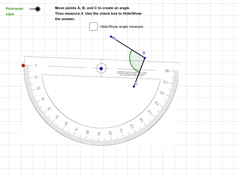 Measuring Angles Geogebra 1C7