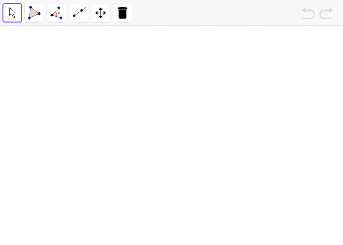 Create triangle A, B, C below and label the vertices. Then use the applet to answer questions #1-5.