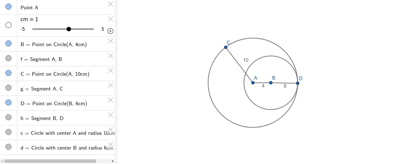 Degenerate Triangle GeoGebra