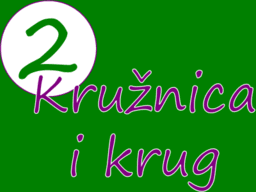 Kružnica i krug