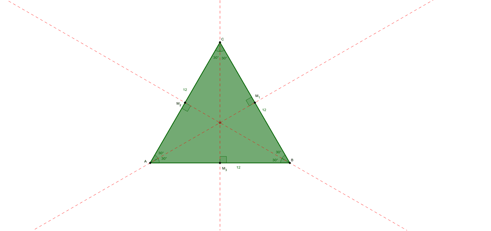 Punti notevoli di un triangolo equilatero GeoGebra Punti notevoli di un triangolo equilatero GeoGebra