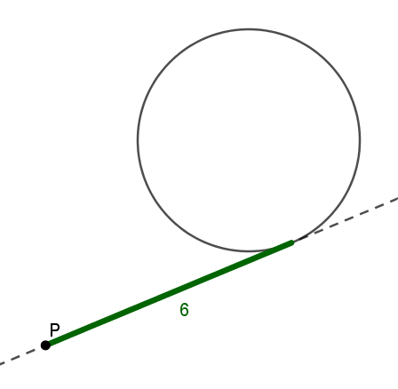 Figure: 6 paces to tower along a tangent line