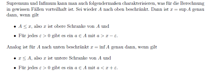 Beschränktheit von Mengen