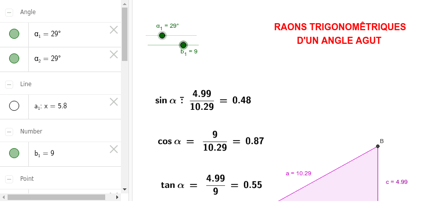 GeoGebra Applet