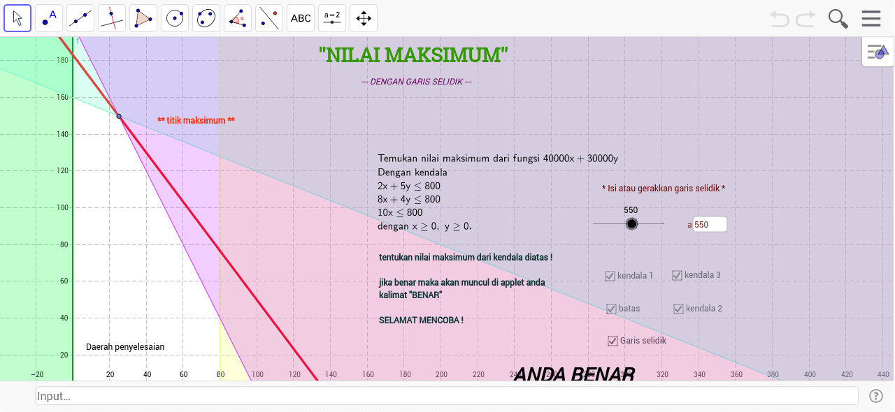 GeoGebra Applet