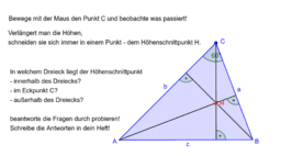Merkwürdige Punkte im Dreieck HUSI - Eulersche Gerade