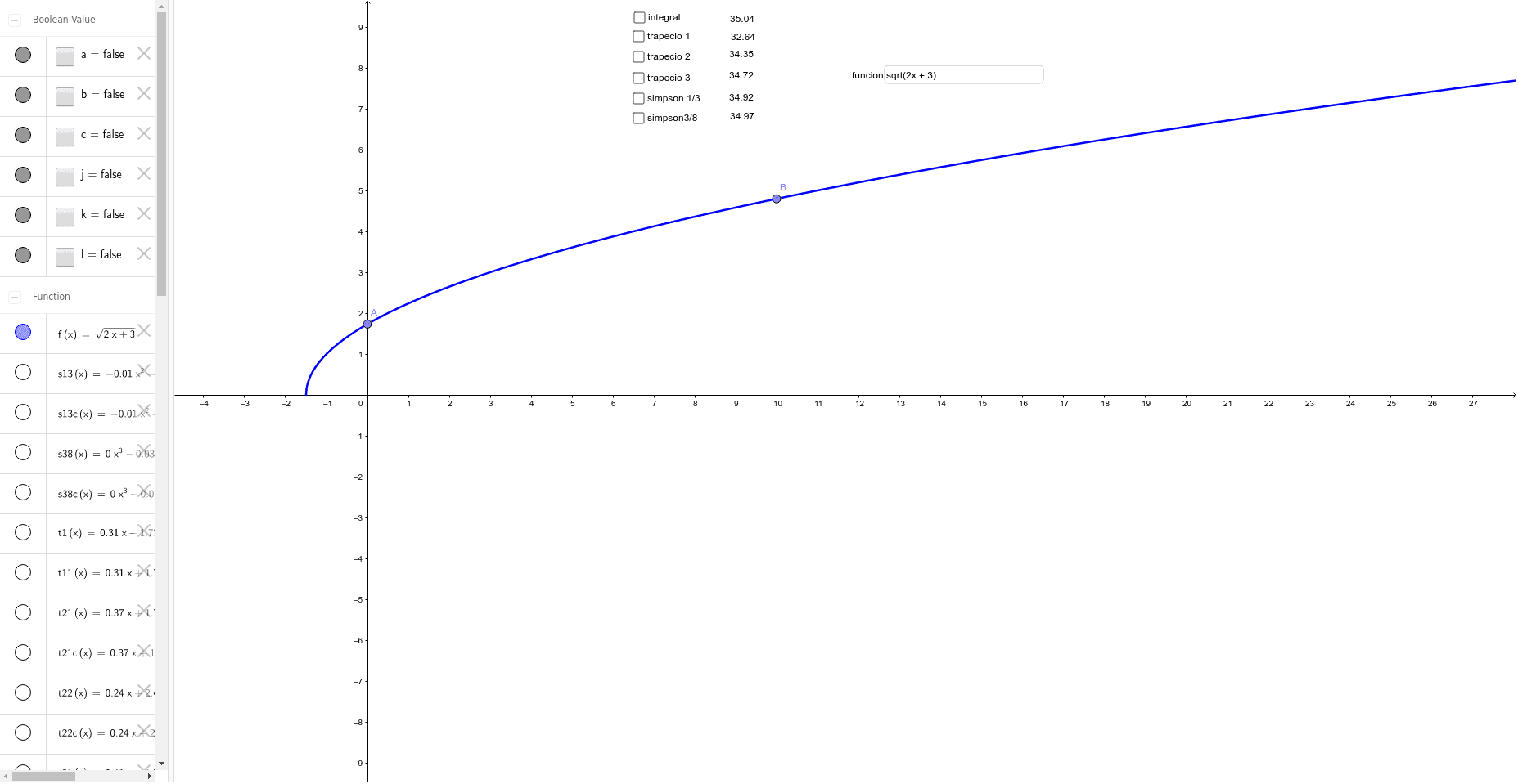GeoGebra Applet