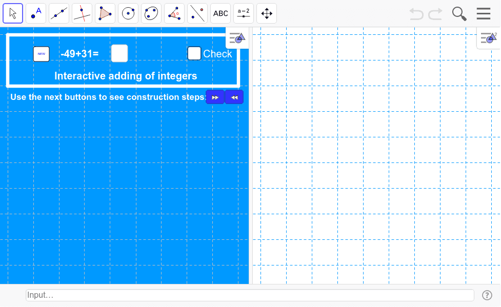 Input Box application'in kopyası – GeoGebra