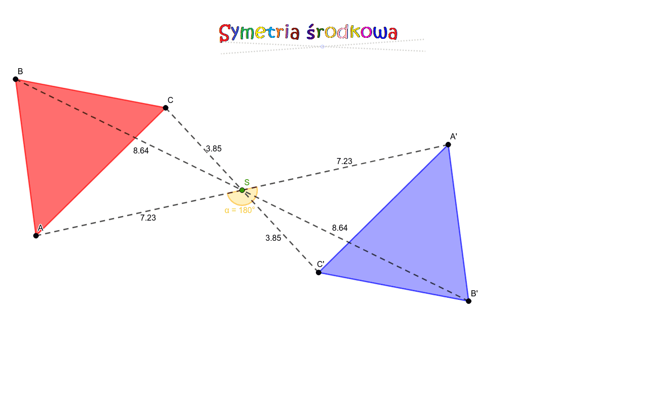 Symetria środkowa Względem Punktu 0 0 Symetria środkowa – GeoGebra