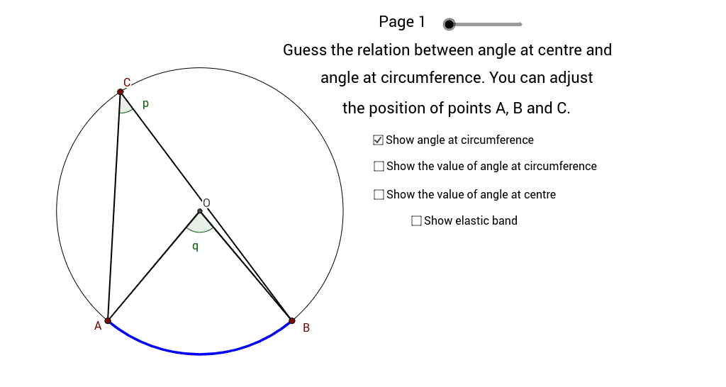 Angle At Centre Twice Angle At Circumference GeoGebra angle-at-centre-twice-angle-at-circumference-geogebra