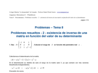 Problemas resueltos - 2 - existencia de inversa de una matriz en función del valor de su determinante.pdf