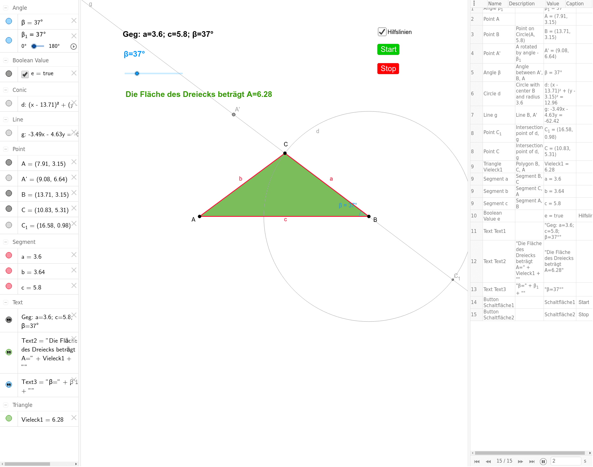 GeoGebra Applet
