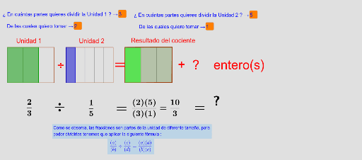 Fracción Como Cociente Geogebra