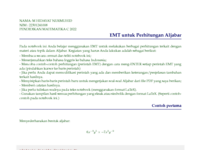 Penggunaan EMT untuk Pembelajaran Matematika