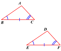 En la figura, 

[img]https://www.varsitytutors.com/assets/vt-hotmath-legacy/hotmath_help/spanish/topics/ASA-postulate/ASA-postulate-image001.gif[/img] .
Por lo tanto, por el postulado ALA, 

[img]https://www.varsitytutors.com/assets/vt-hotmath-legacy/hotmath_help/topics/ASA-postulate/ASA-postulate-image002.gif[/img] .