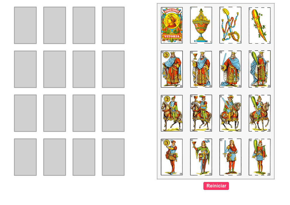 Juegos de cartas cuadrado