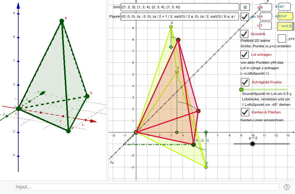 Schragbild Oblique Y Axis Projector Constructor Geogebra Schragbild Oblique Y Axis Projector Constructor Geogebra