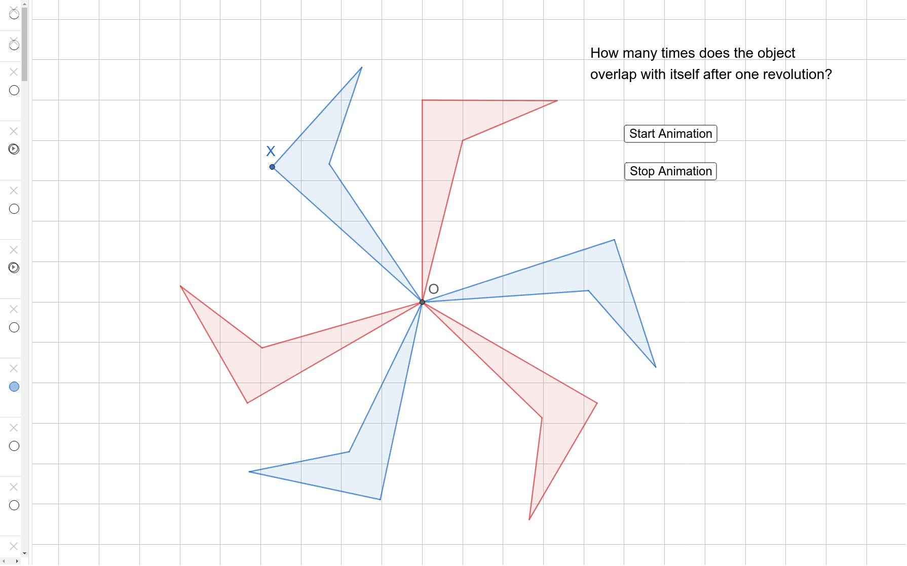 order 3 rotational symmetry (auto rotate) – GeoGebra