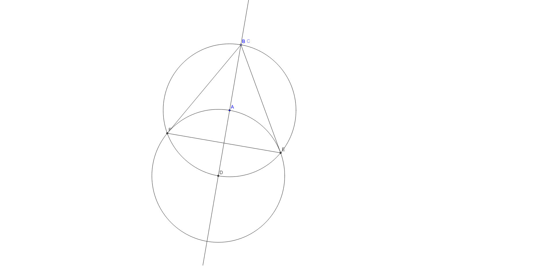 EQUILATERAL TRIANGLE INSCRIBED IN CIRCLE GeoGebra