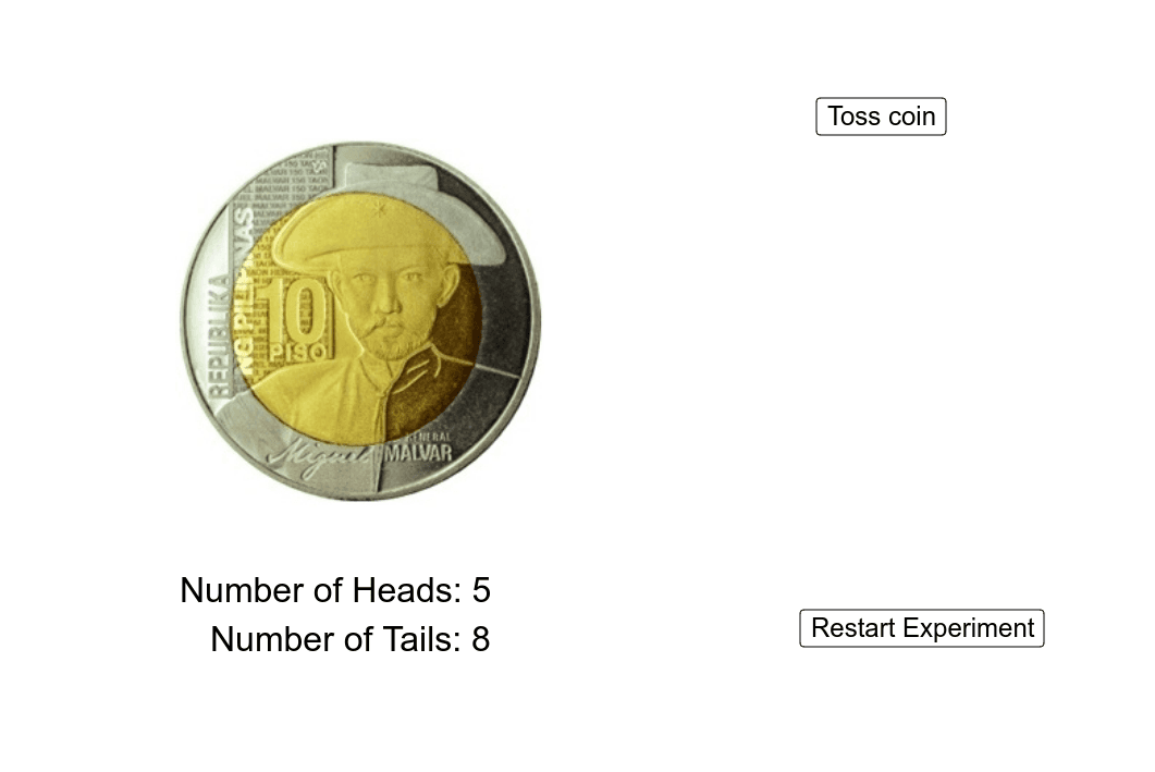 Coin Toss Simulation GeoGebra