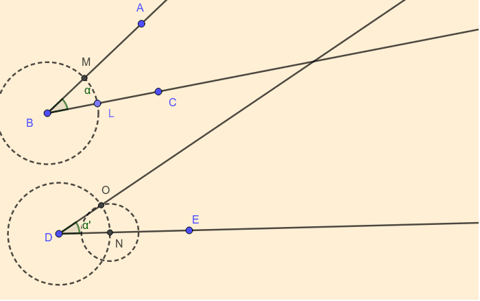 Construir ângulos congruentes – GeoGebra