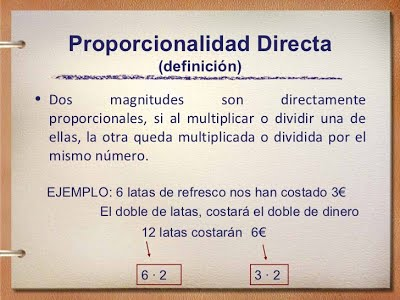 Concepto proporcionalidad directa