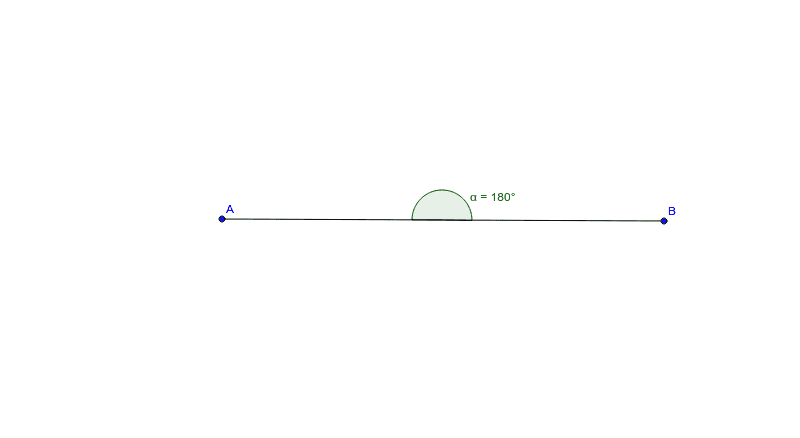 Straight Angle Example – GeoGebra