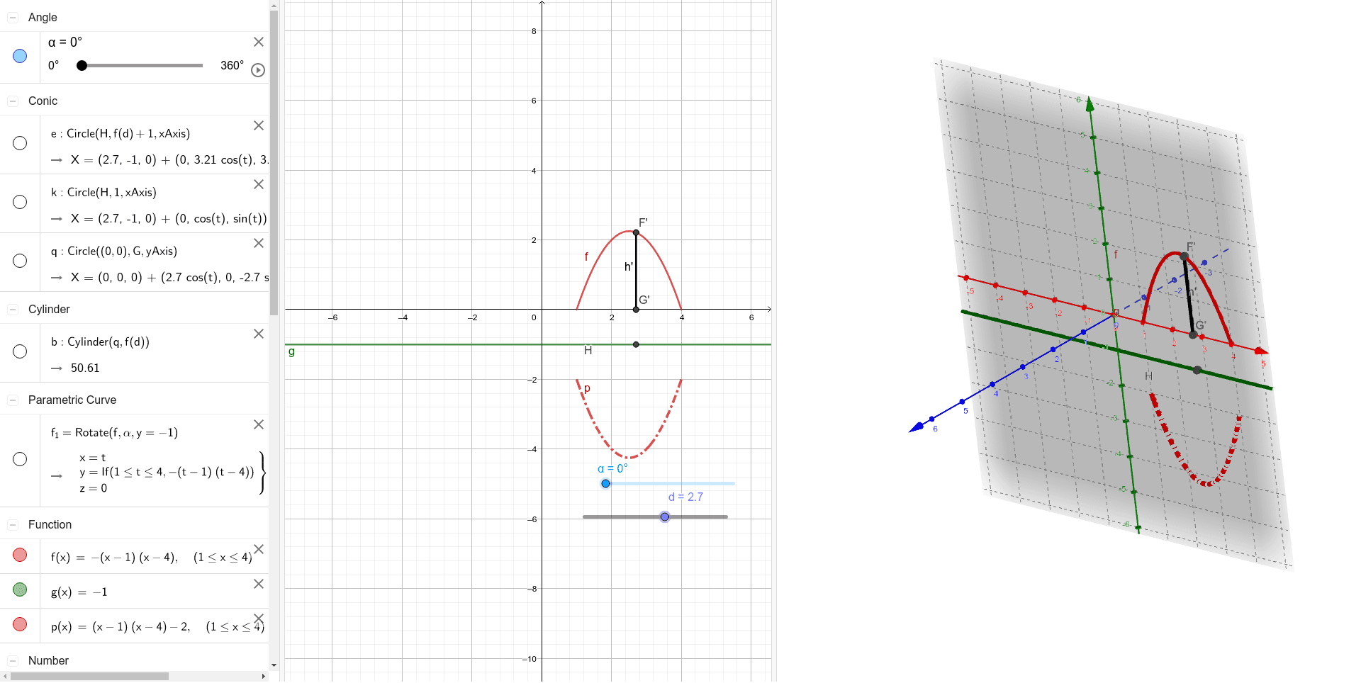 Solid of Revolution (Disk, Washer, & Shell Methods) GeoGebra