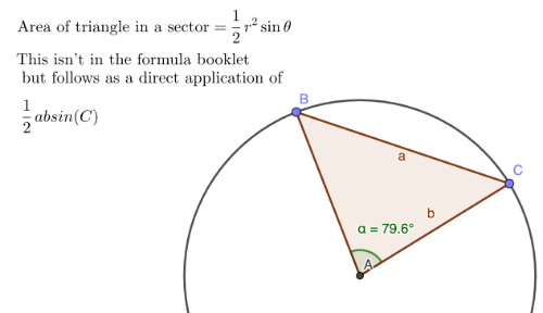 Useful additional formula for some of the exam-style questions