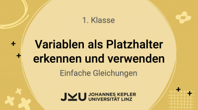 Variablen als Platzhalter erkennen und verwenden