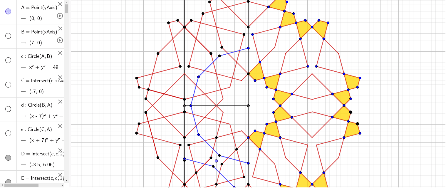 Islamic Geometry Art 6 GeoGebra