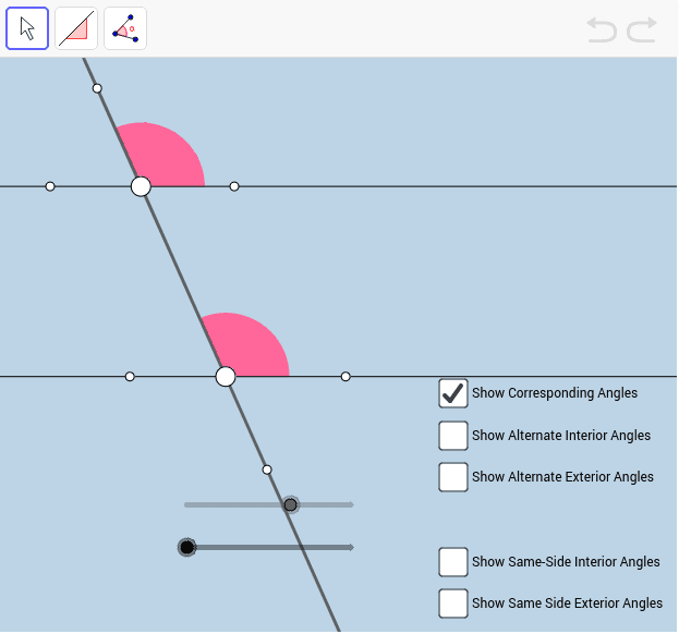 Types Of Angles Geogebra