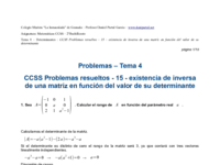CCSS Problemas resueltos - 15 - existencia de inversa de una matriz en función del valor de su determinante.pdf