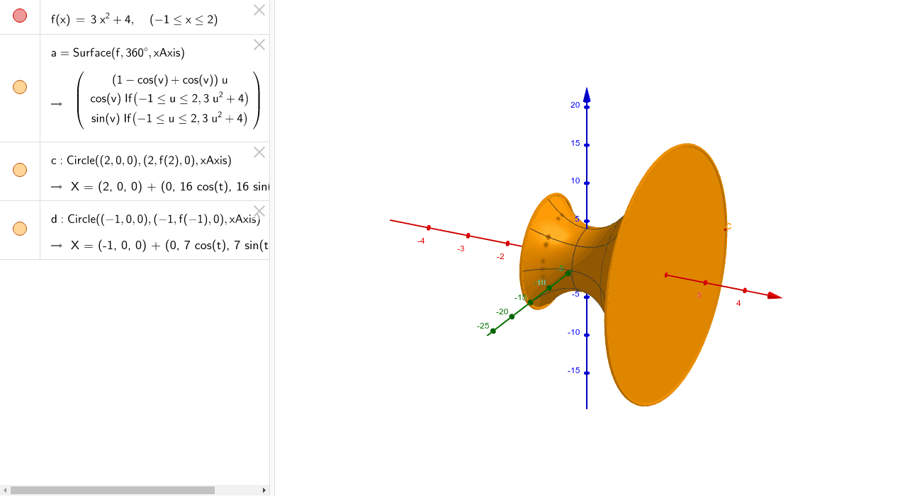 Example 1 Disk GeoGebra