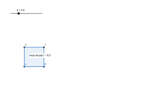 Square growing – GeoGebra