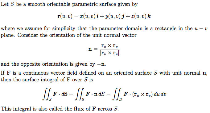 Surface Integral Of A Vector Field Over A Surface Geogebra
