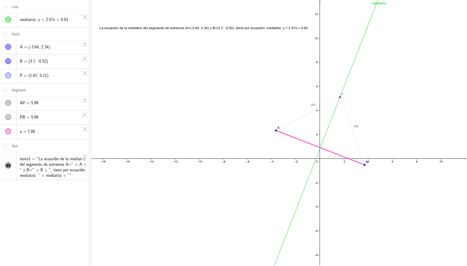 GeoGebra Applet