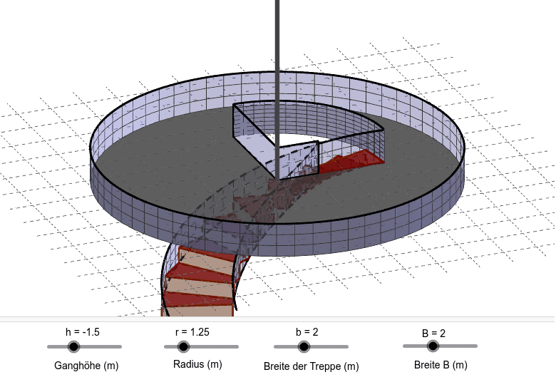 Applet zu Plattform mit Wendeltreppe