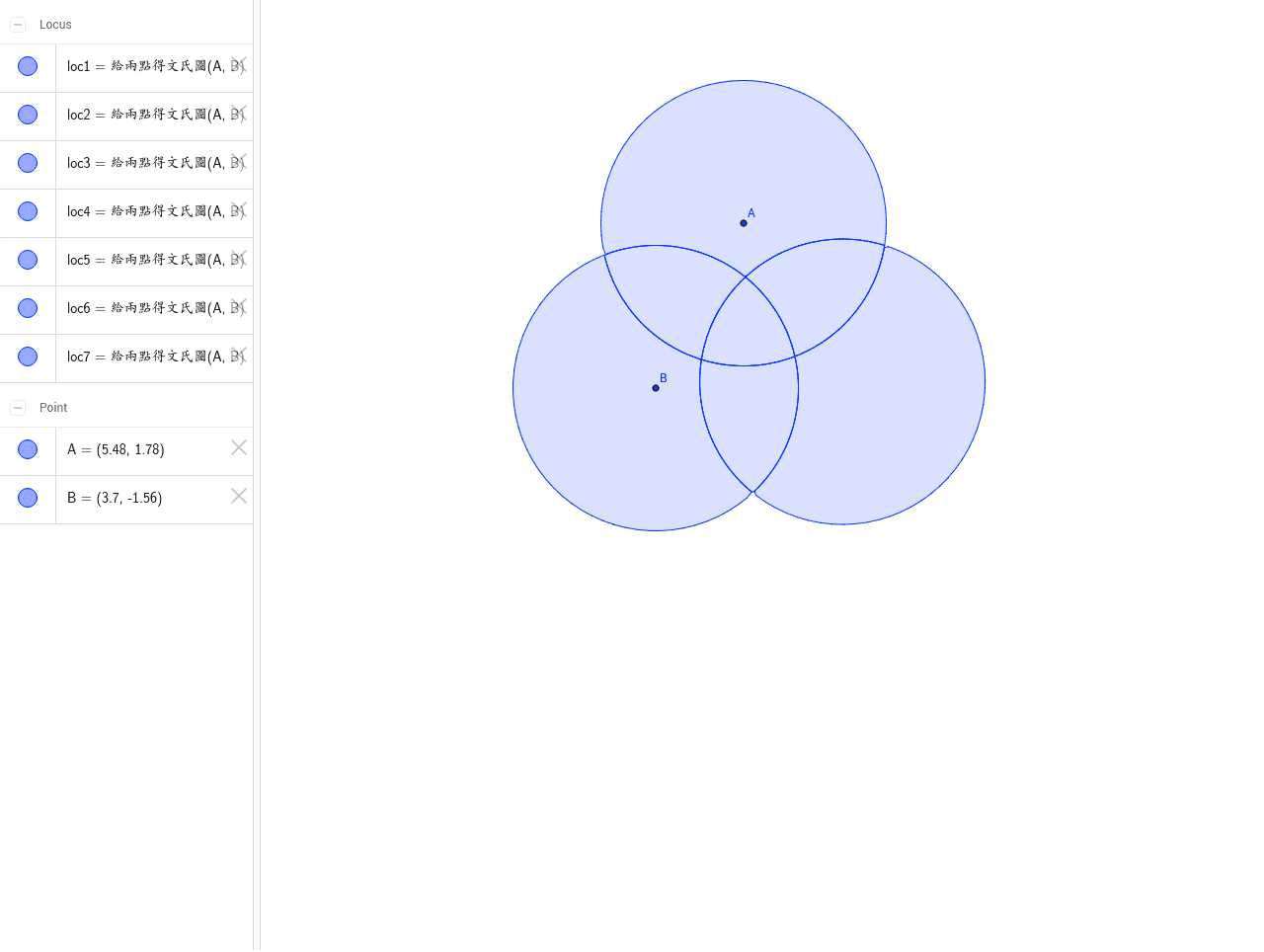 文氏圖 Geogebra