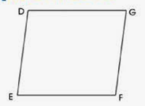 Observe the quadrilateral DEFG and answer the following