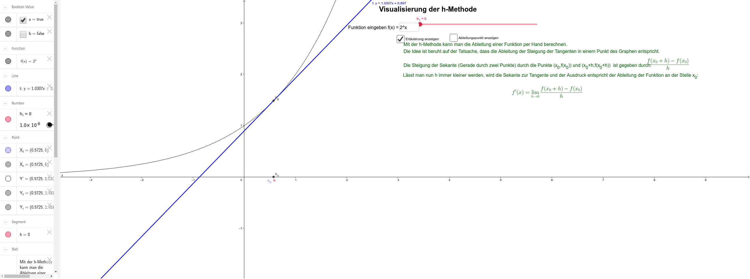 GeoGebra Applet