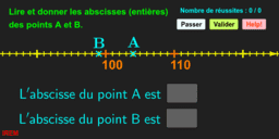 Repérage sur une demi-droite graduée