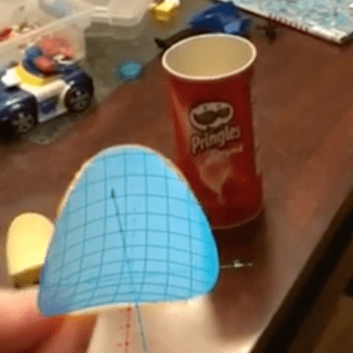Modeling a Pringles Potato Chip in GeoGebra Augmented Reality GeoGebra