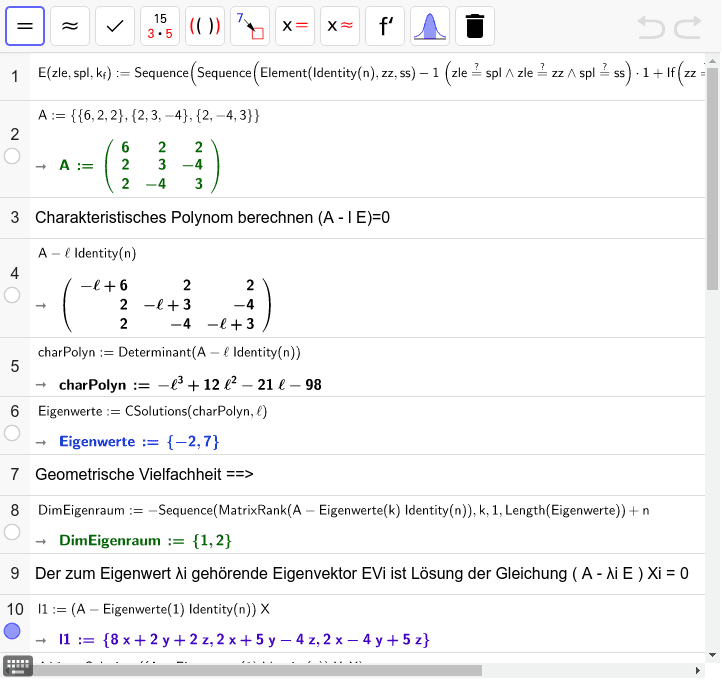 GeoGebra Applet