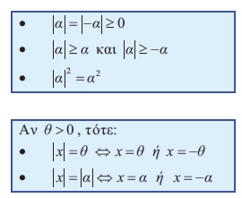 Συνέπειες του ορισμού της απόλυτης τιμής